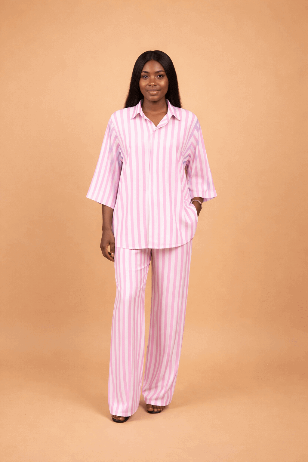 the azure stripe lounge set withclassic patterns pink the azure stripe lounge set withclassic patterns pink